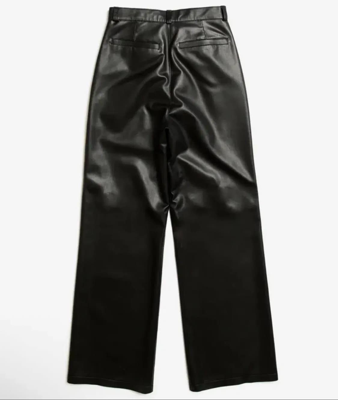 스페로네 플로우 라인 레더 팬츠 블랙 바지 XL 상품이미지2