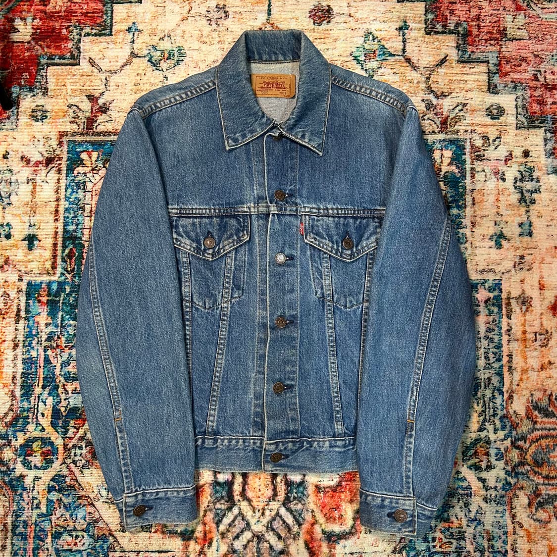 [M] 00s 리바이스 made in usa 데님 트러커 자켓 상품이미지1