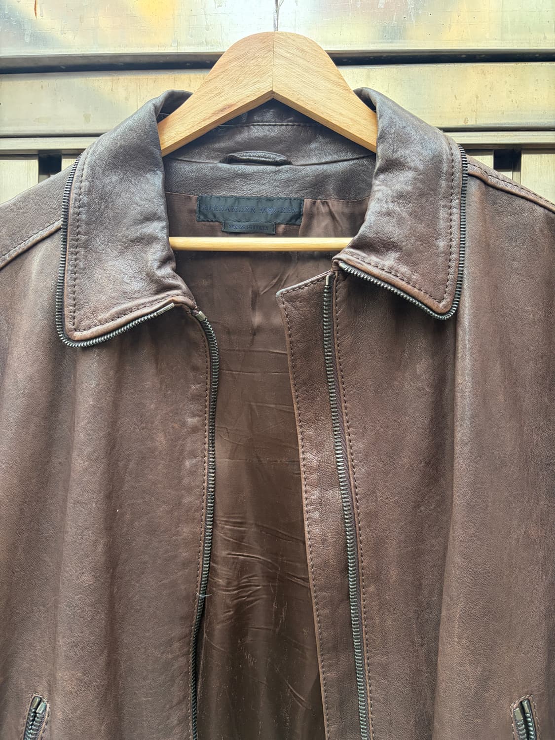 AlexanderMcQueen lambskin leather jacket 상품이미지3