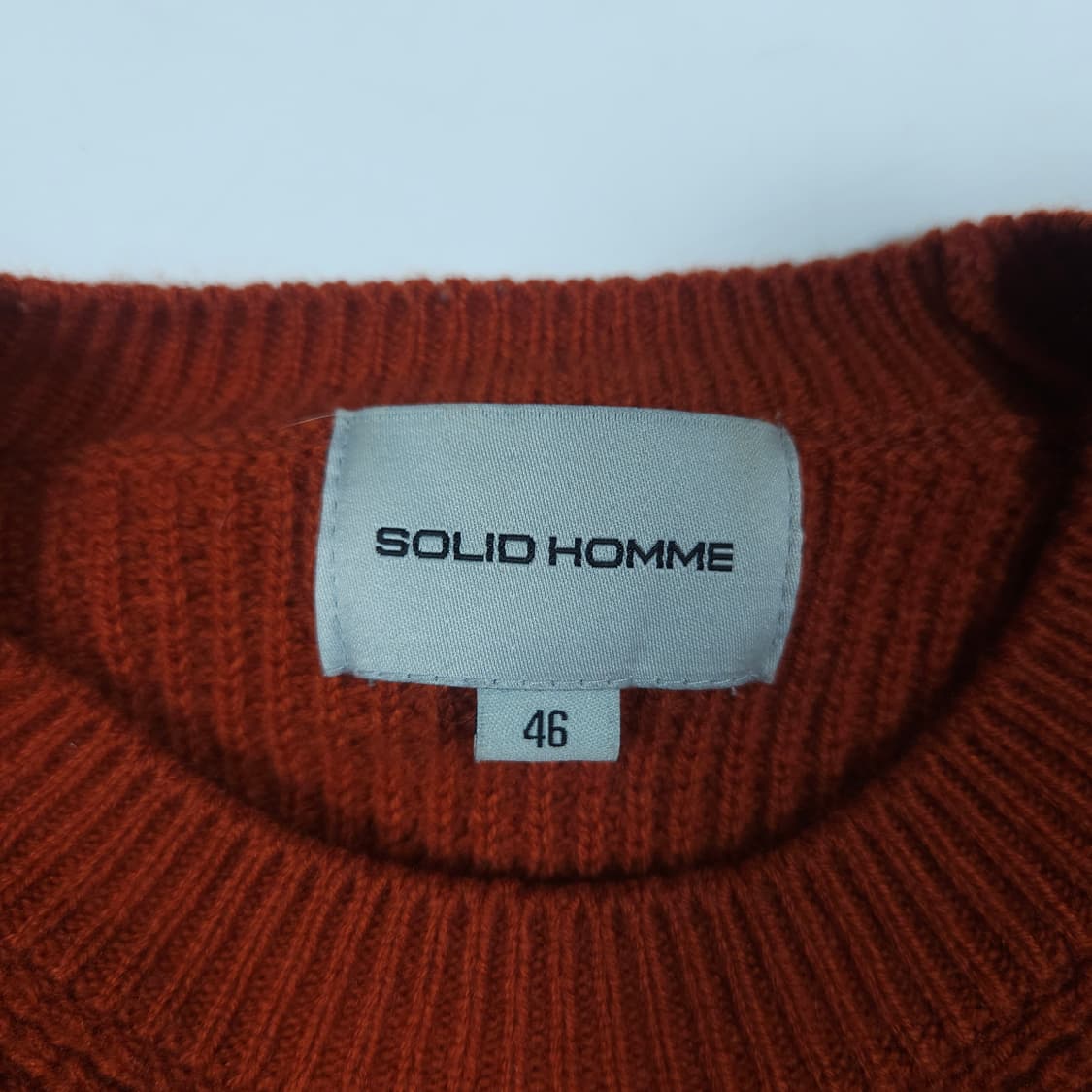 솔리드옴므 와플 니트 상품이미지3