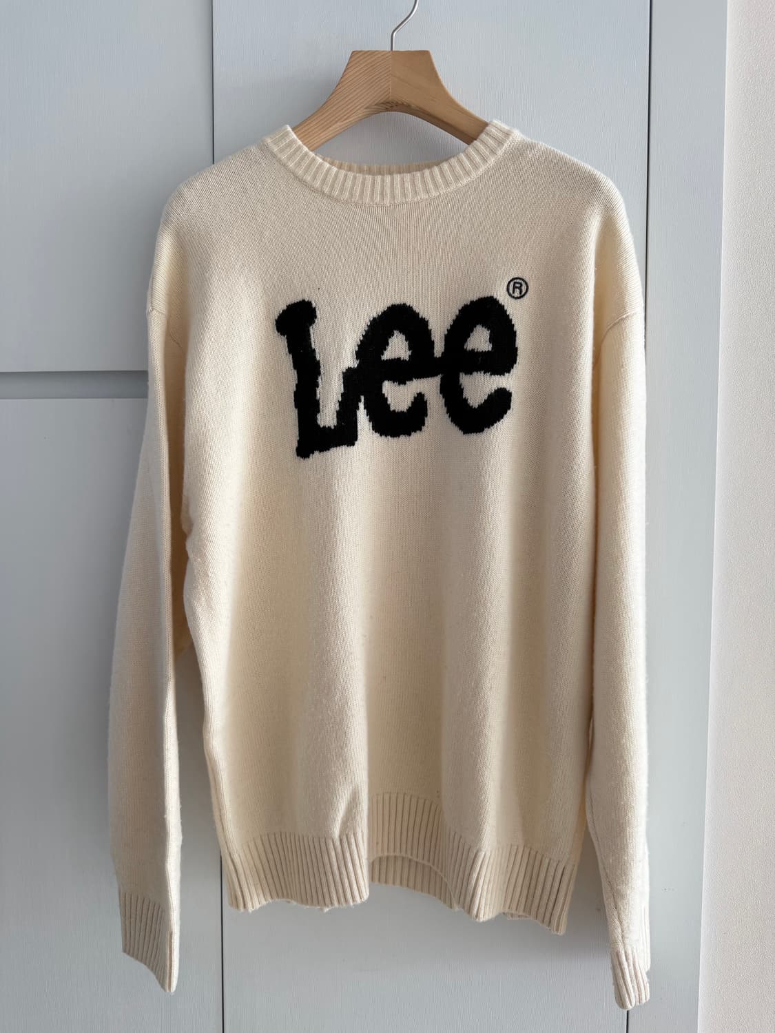 LEE 니트 아이보리크림 XL 상품이미지1