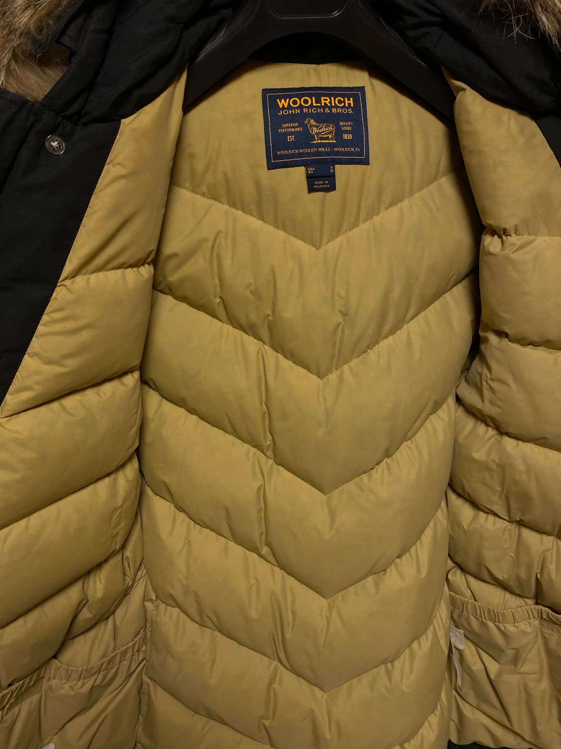 울리치 아크틱 파카 블랙 M (상태 좋음) 상품이미지5