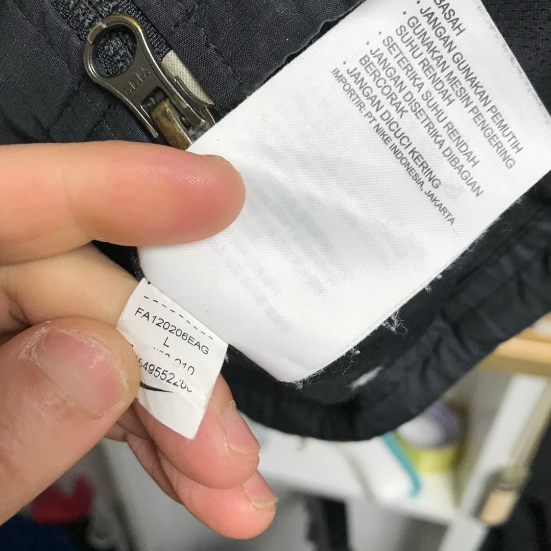 나이키 맨유 DHL 검정 후드자켓 상품이미지8