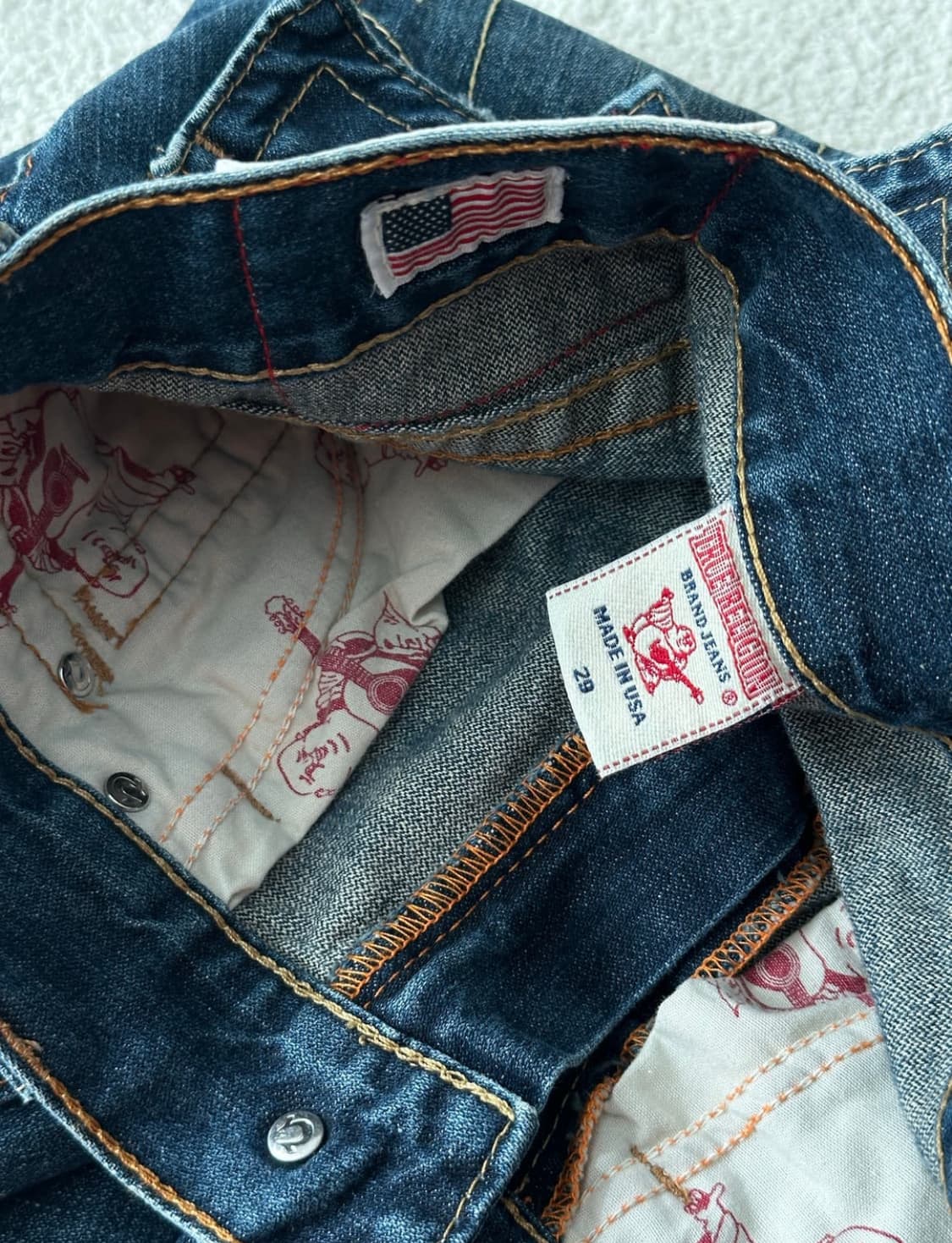 (AAAA급) 트루릴리전 리키 부츠컷 데님팬츠 상품이미지6