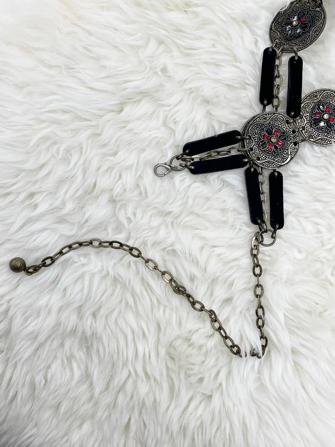 오리엔탈 절개 큐빅 체인 벨트 상품이미지6