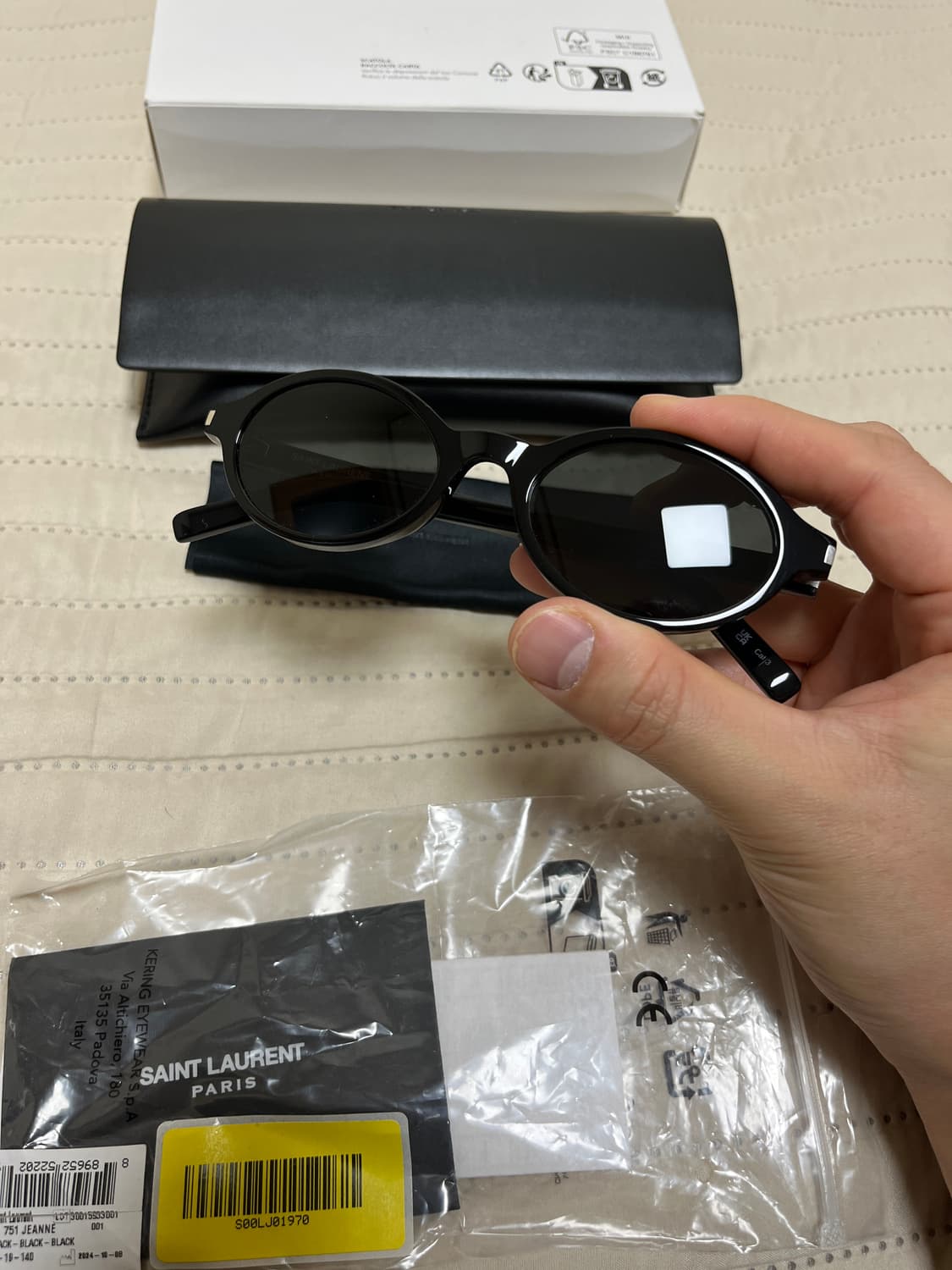 생로랑 sl 751 블랙 오벌 선글라스  상품이미지6