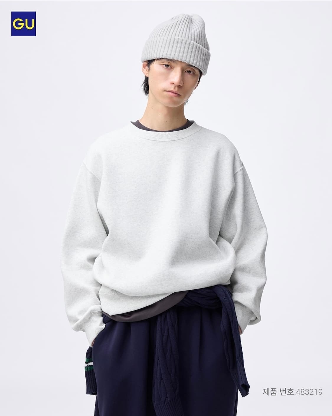 [유니클로] GU 헤비웨이트 스웨트셔츠 L 상품이미지4
