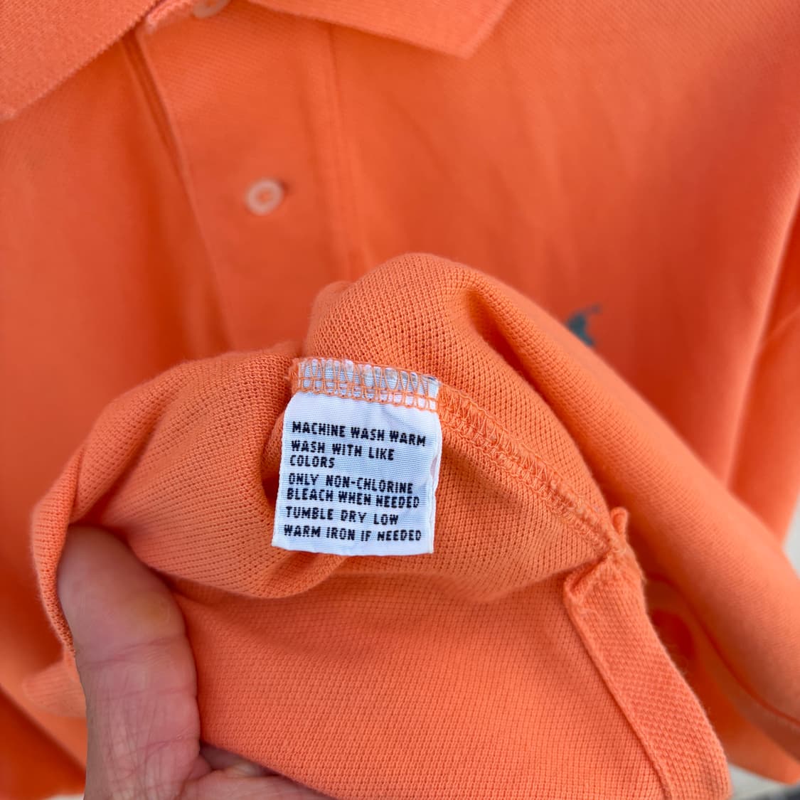 L)폴로 랄프로렌 자몽맛 PK카라 오버핏 반팔 티셔츠 상품이미지4