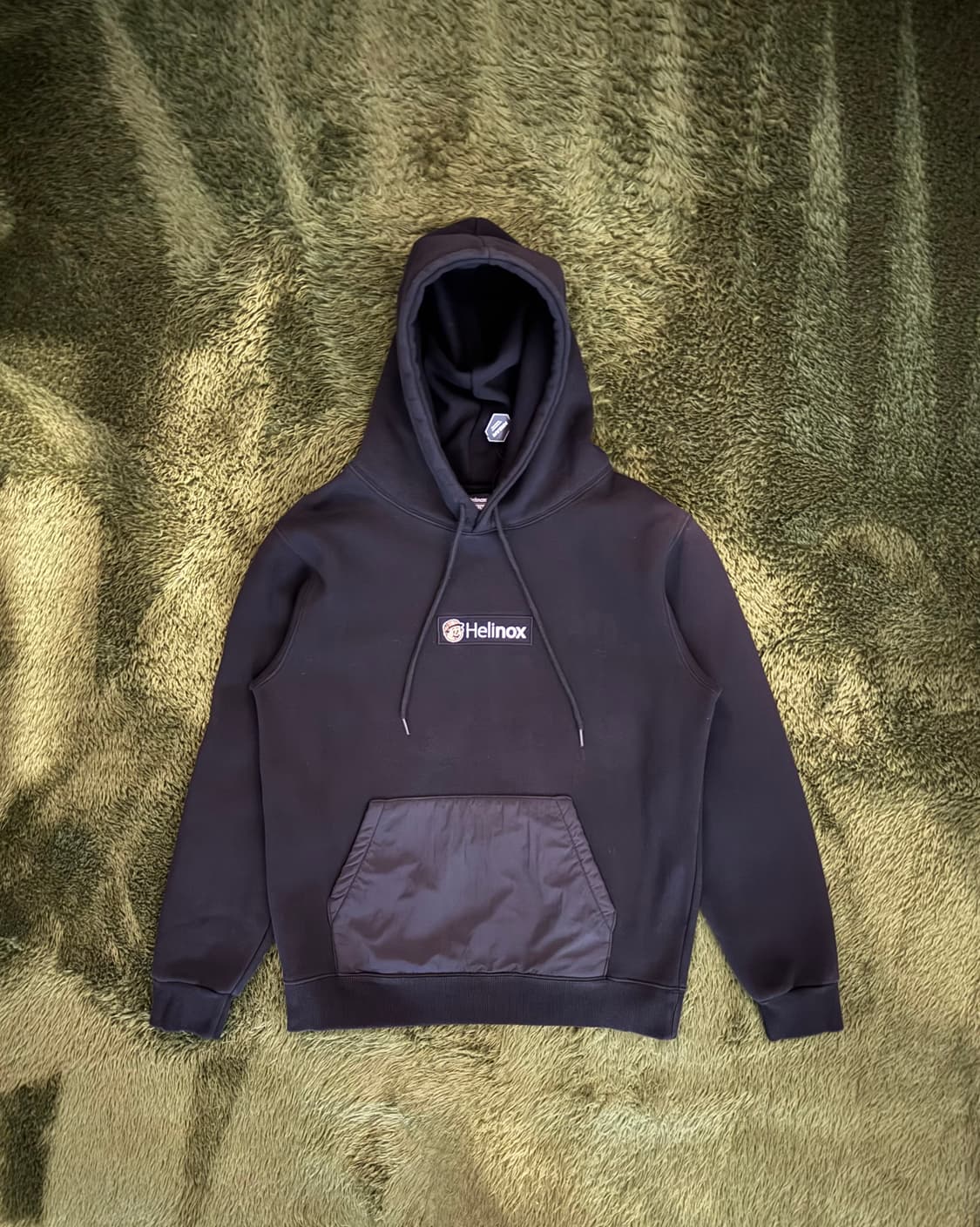 [M] 헬리녹스 X 빠더너스 박스 로고 후디 후드티 블랙 상품이미지1