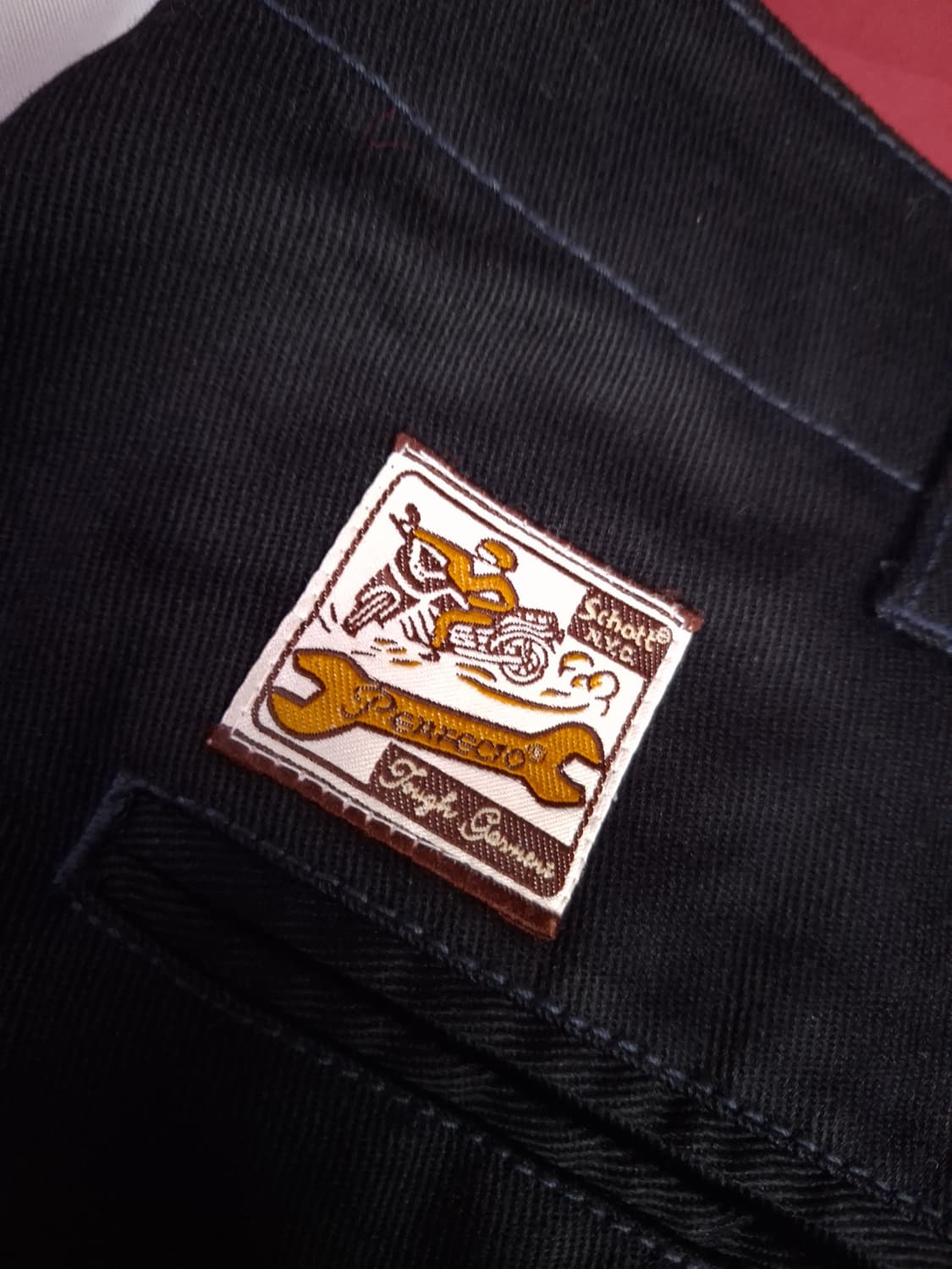 새제품 일본판 오리지날  쇼트사 Schott NYC 블랙 워크팬츠 상품이미지2