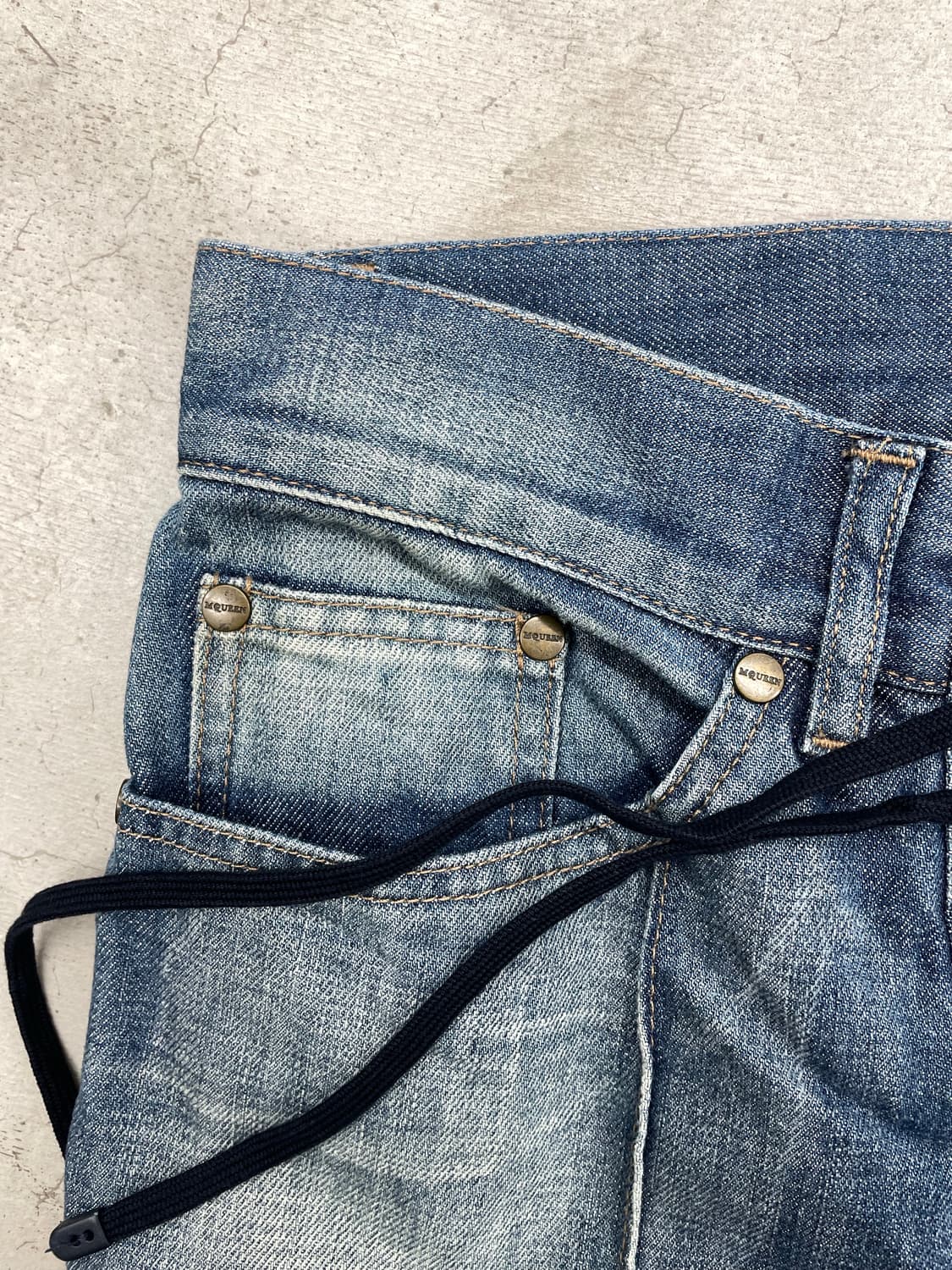 Alexander Mcqueen SS05 laced up flare 상품이미지5