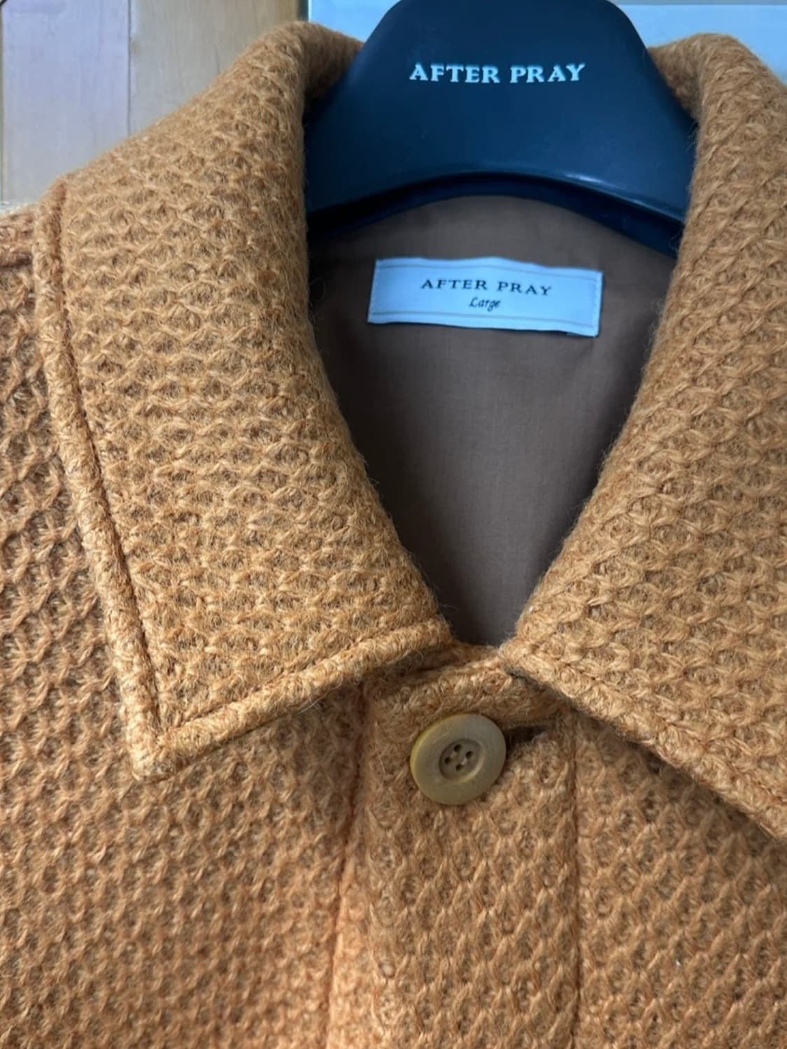 AFTER PRAY 오렌지 와플 숏 자켓 L 남자 상태 최고 상품이미지4