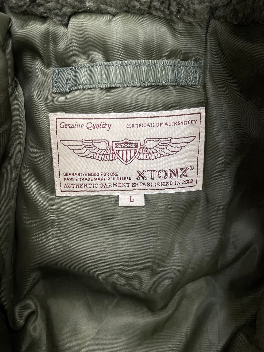 엑스톤즈(XTONZ) N3B 테스트 파일럿 헤비 파카 상품이미지5