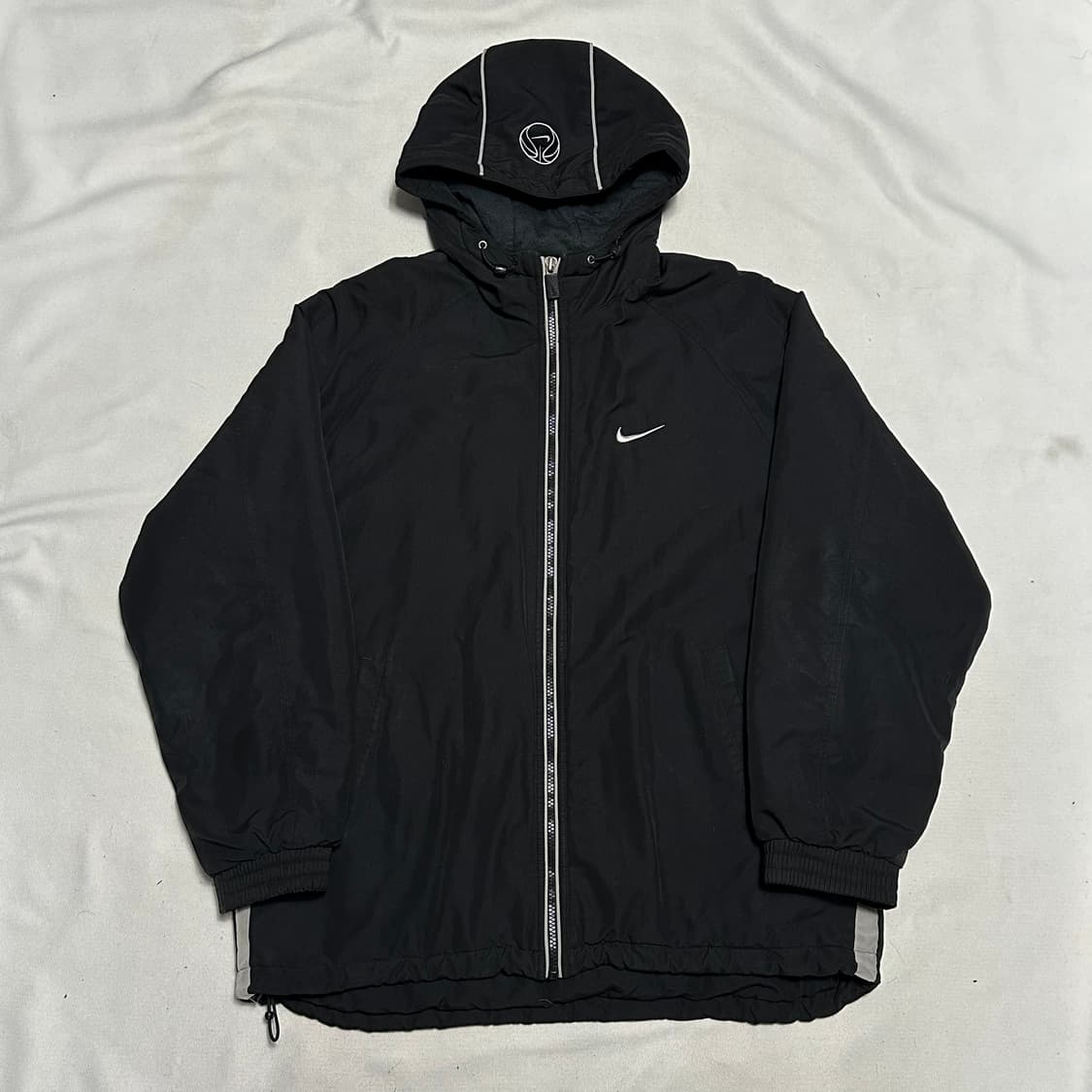 L 나이키 올드스쿨 블랙 후드 점퍼 상품이미지2