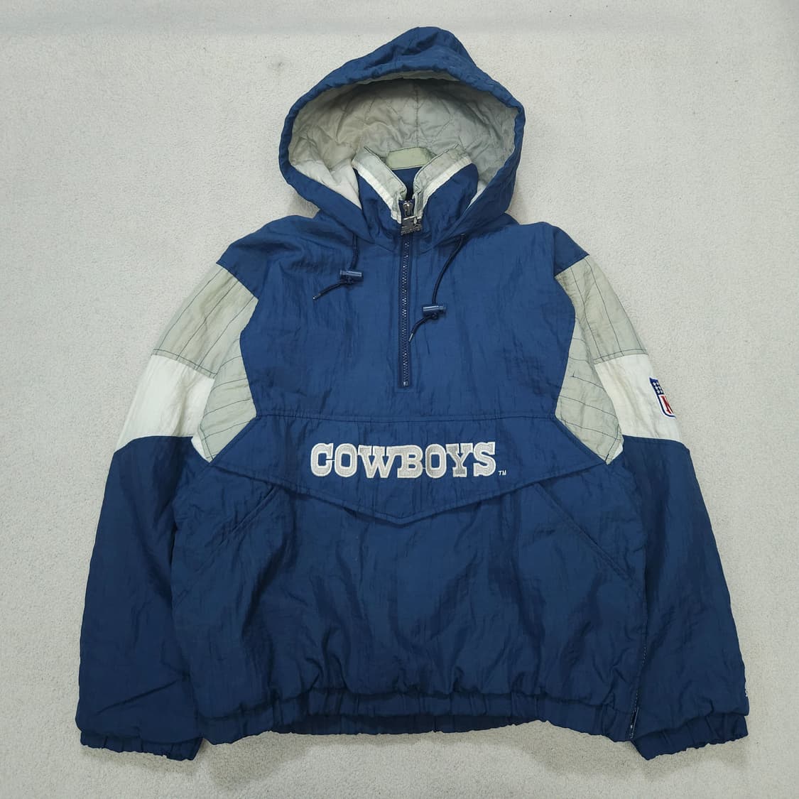 90s 스타터 NFL 댈러스 카우보이스 아노락 점퍼 L 상품이미지2