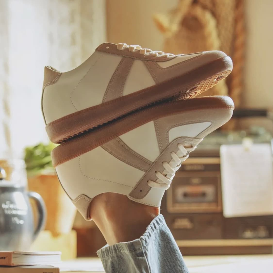 독일군 레더 스니커즈 7CM [베이직] 240 상품이미지1