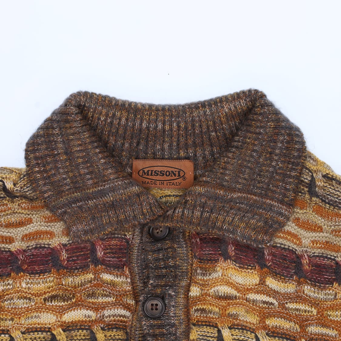 95-100정도 미쏘니 패턴 카라 니트 N7586 상품이미지3