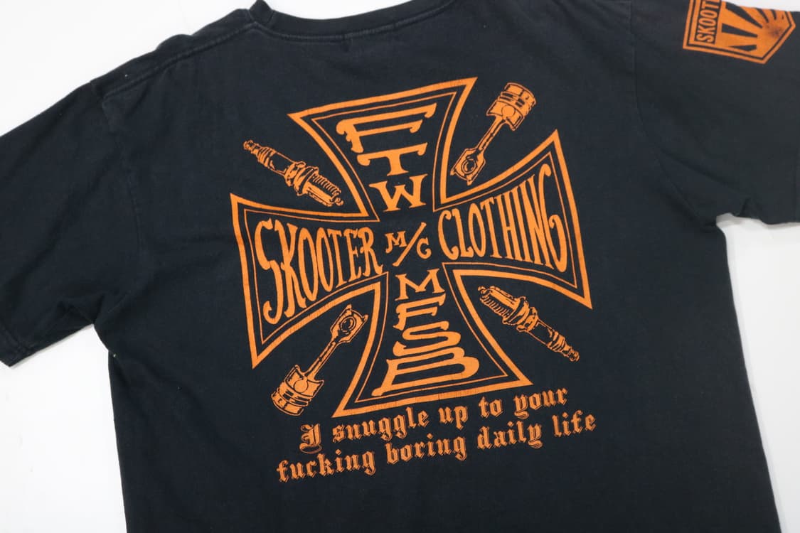 MFSB by FARMERS CO 빈티지 아이언 크로스 모터사이클 티셔츠 상품이미지3