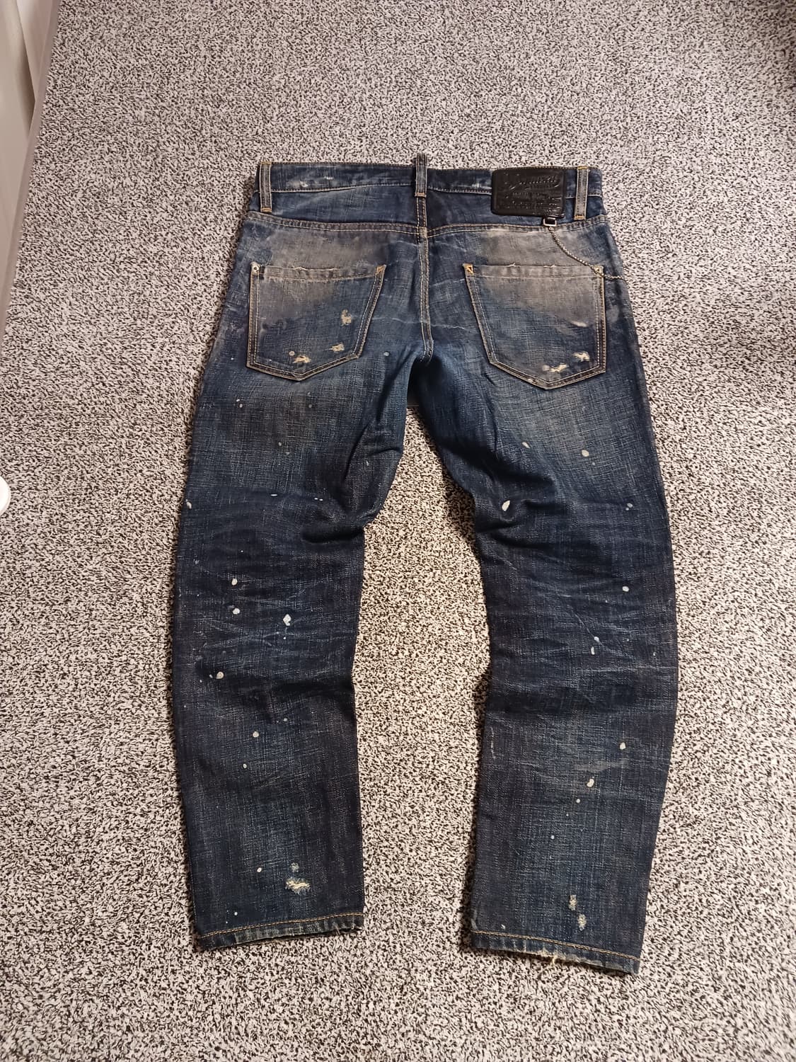 디스퀘어드2 페인트  쿨가이 체인 남성 데님팬츠 상품이미지5