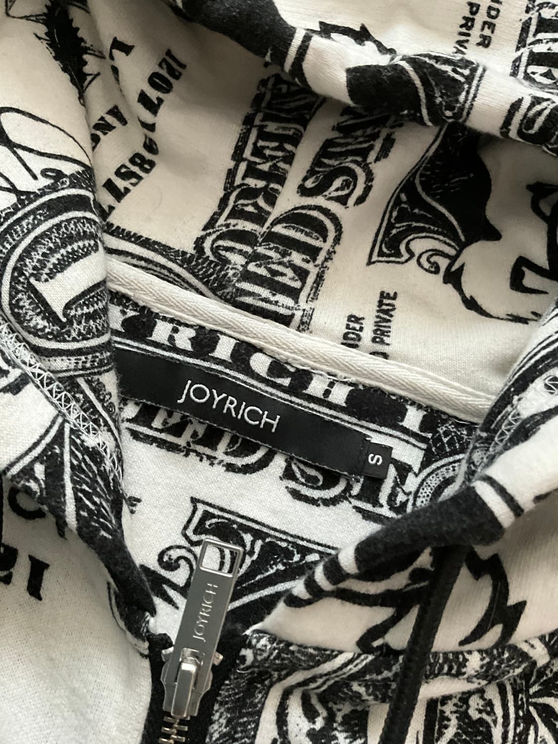 Joyrich Dollar Bill 프린트오버집업 y2k올드스쿨 후드집업 상품이미지4