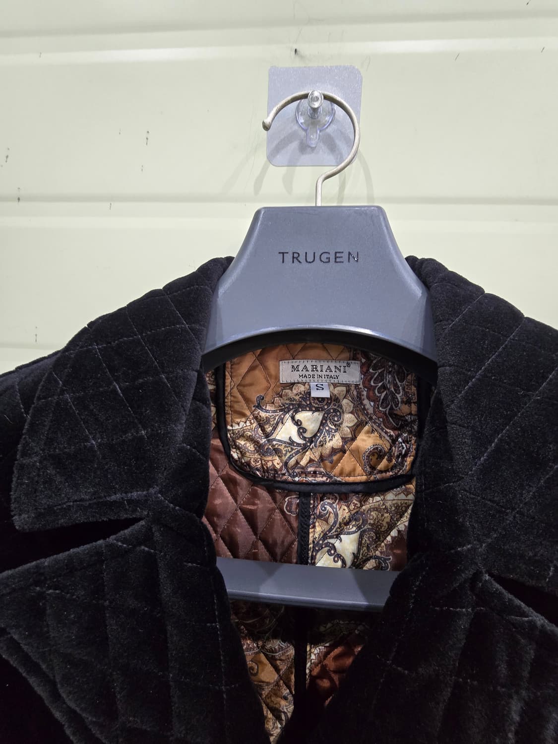 마리아니 블랙 벨벳 퀼팅 자켓 S 상품이미지2