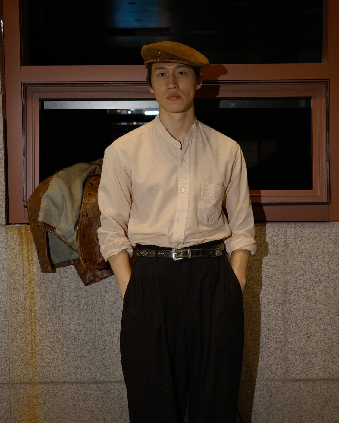 70‘s 리바이스 스탠드 카라 슬럽 셔츠 상품이미지7