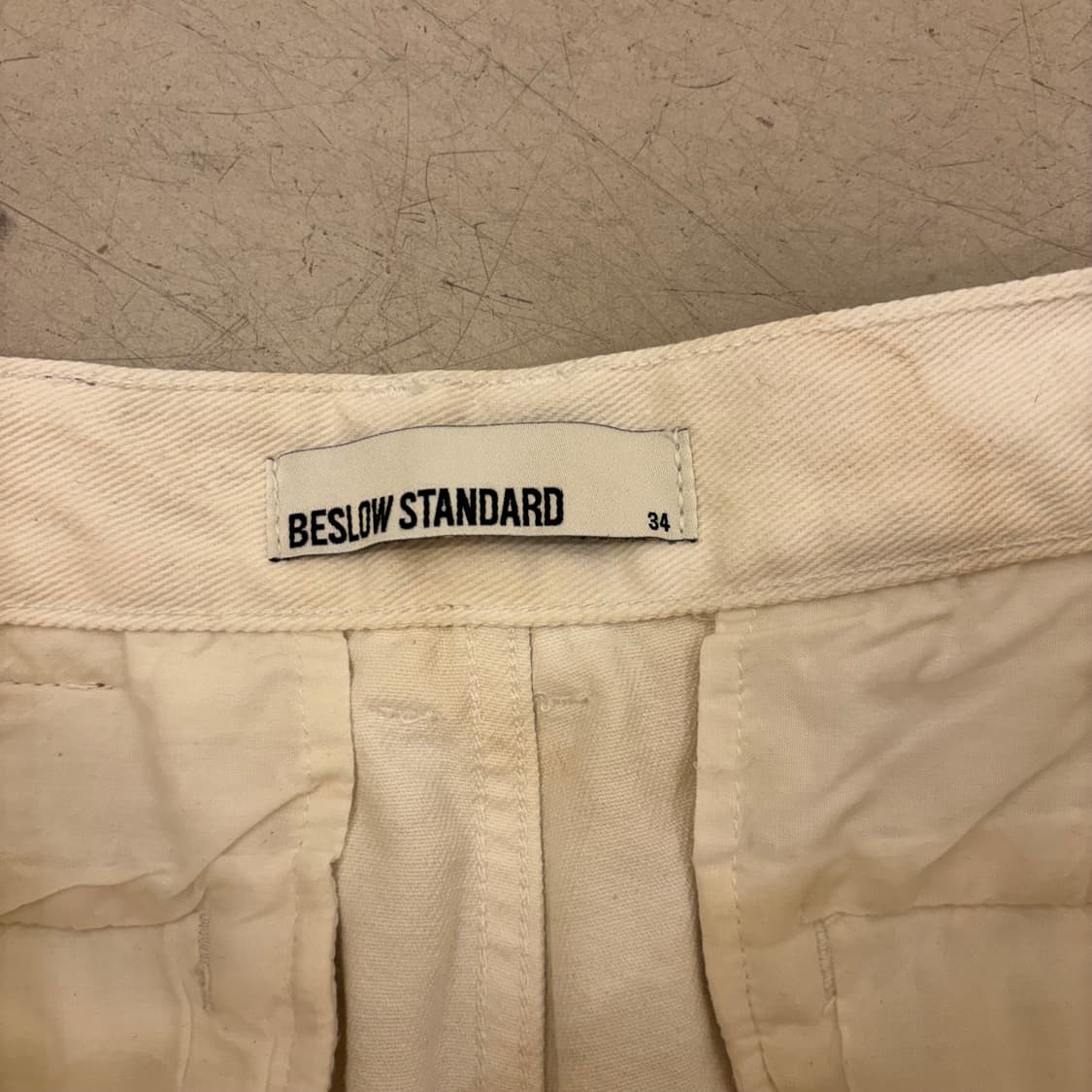 비슬로우 스탠다드 와이드 코튼 팬츠 상품이미지3