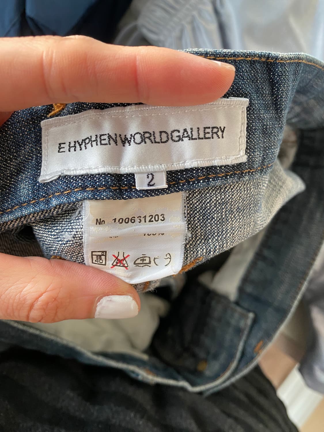 E hyphen world gallery drop-crotch denim 상품이미지6