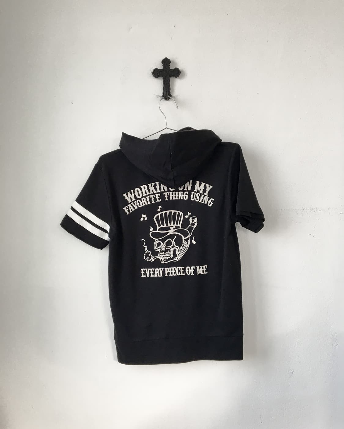 Back skull needle work hood zip up 상품이미지2