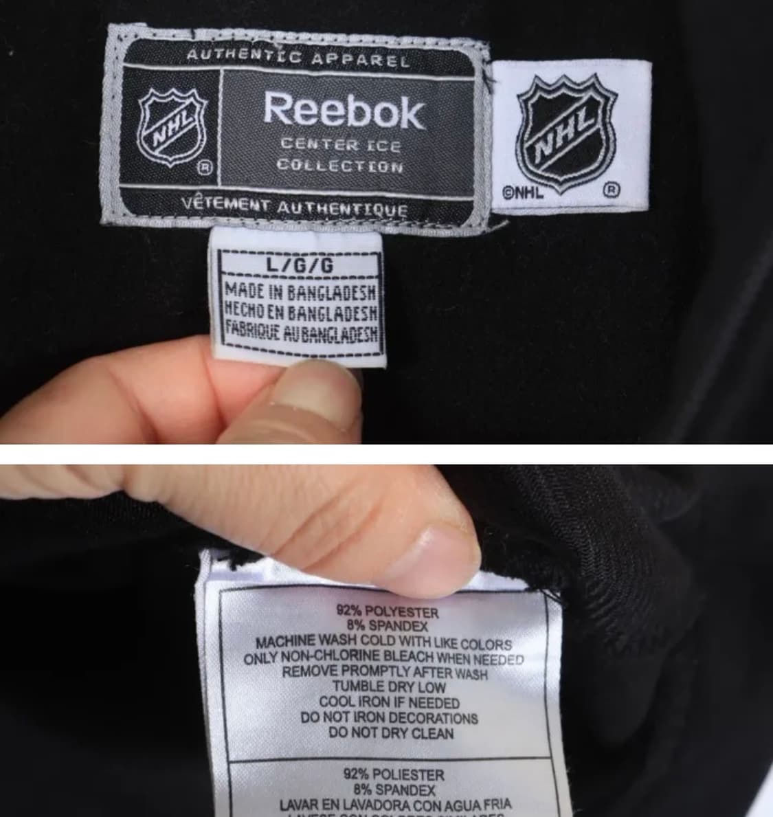 REEBOK - NHL 폴리 후리스 안감 집업 UNISEX(XL) 상품이미지4