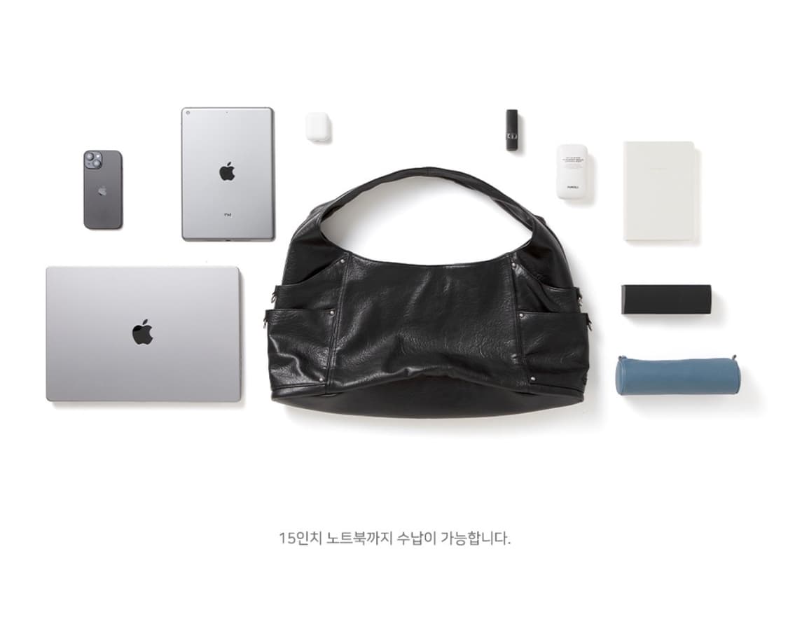 [새상품] 스퀘어라인 마렌 maren 가방 스웨이드 다크 브라운 상품이미지5