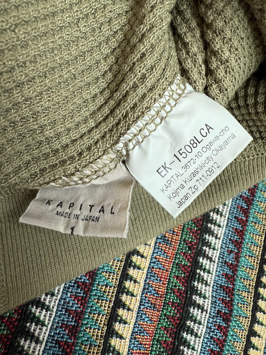 캐피탈 에코 와플 맨투맨 상품이미지5