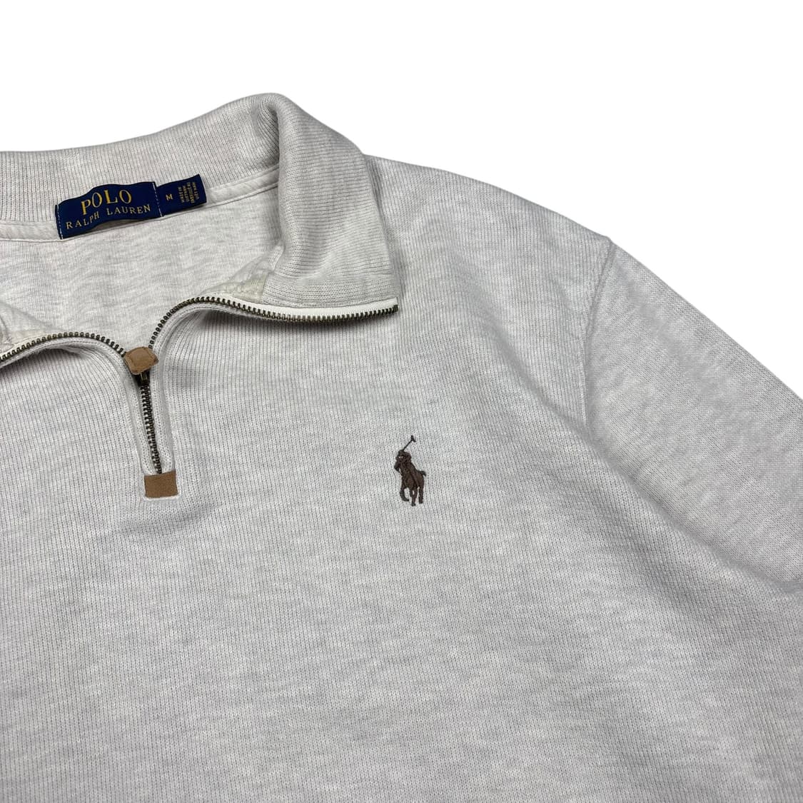 폴로 랄프로렌 오트밀컬러 하프집업 상품이미지2