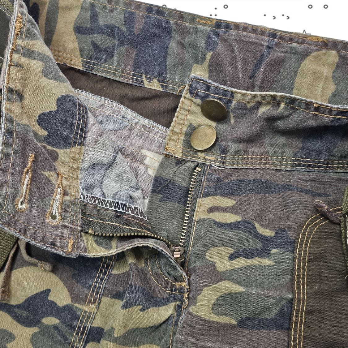 M VTG 밀리터리 로우라이즈 벨트 팬츠 상품이미지5