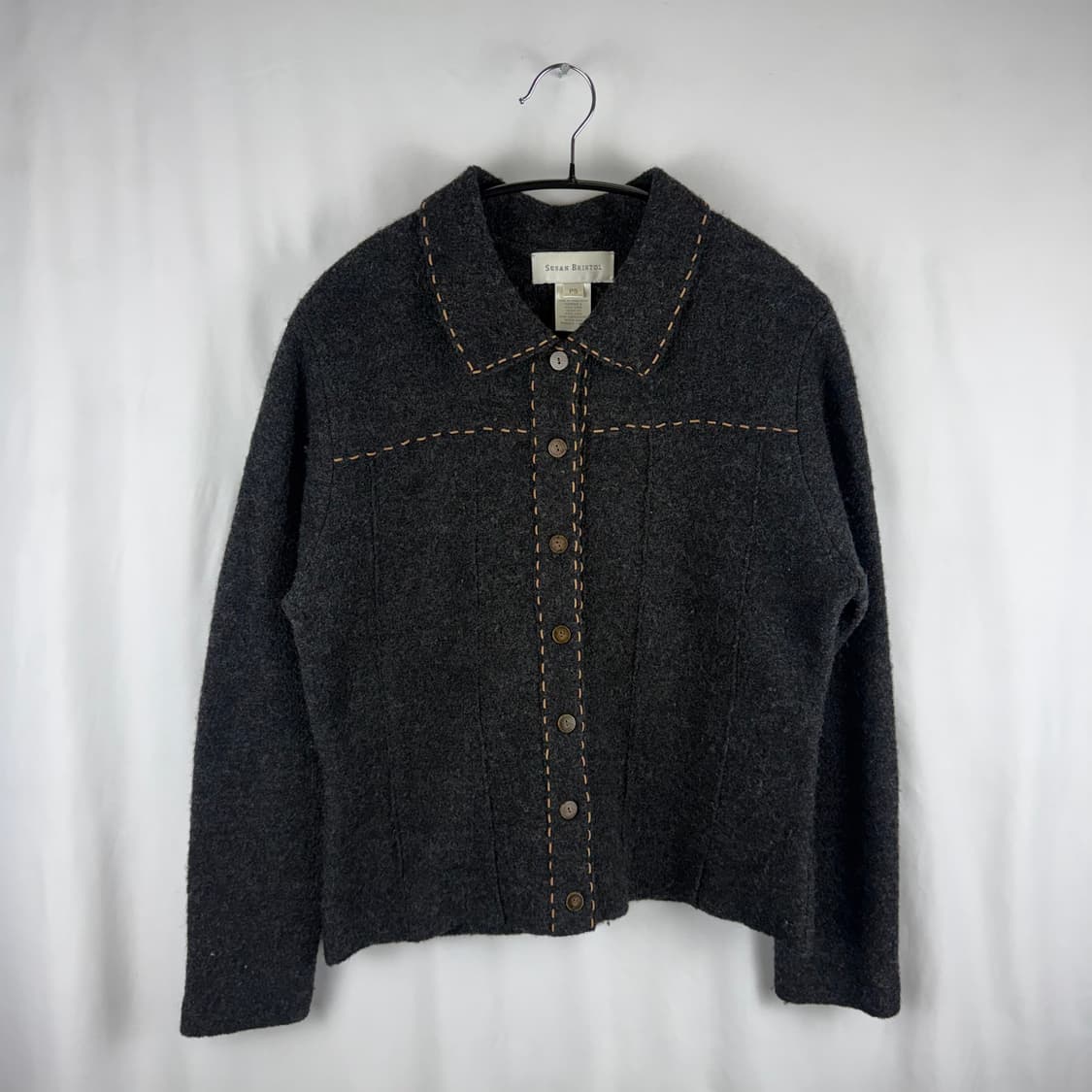 F) 수잔브리스톨 우먼스 울 카라 스티치 자켓 상품이미지2