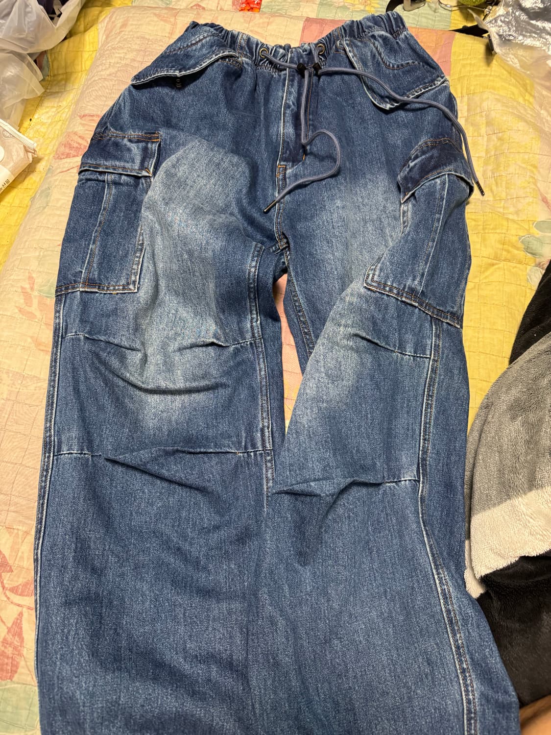 아웃스탠딩 M65 와이드 데님 카고 팬츠 상품이미지4