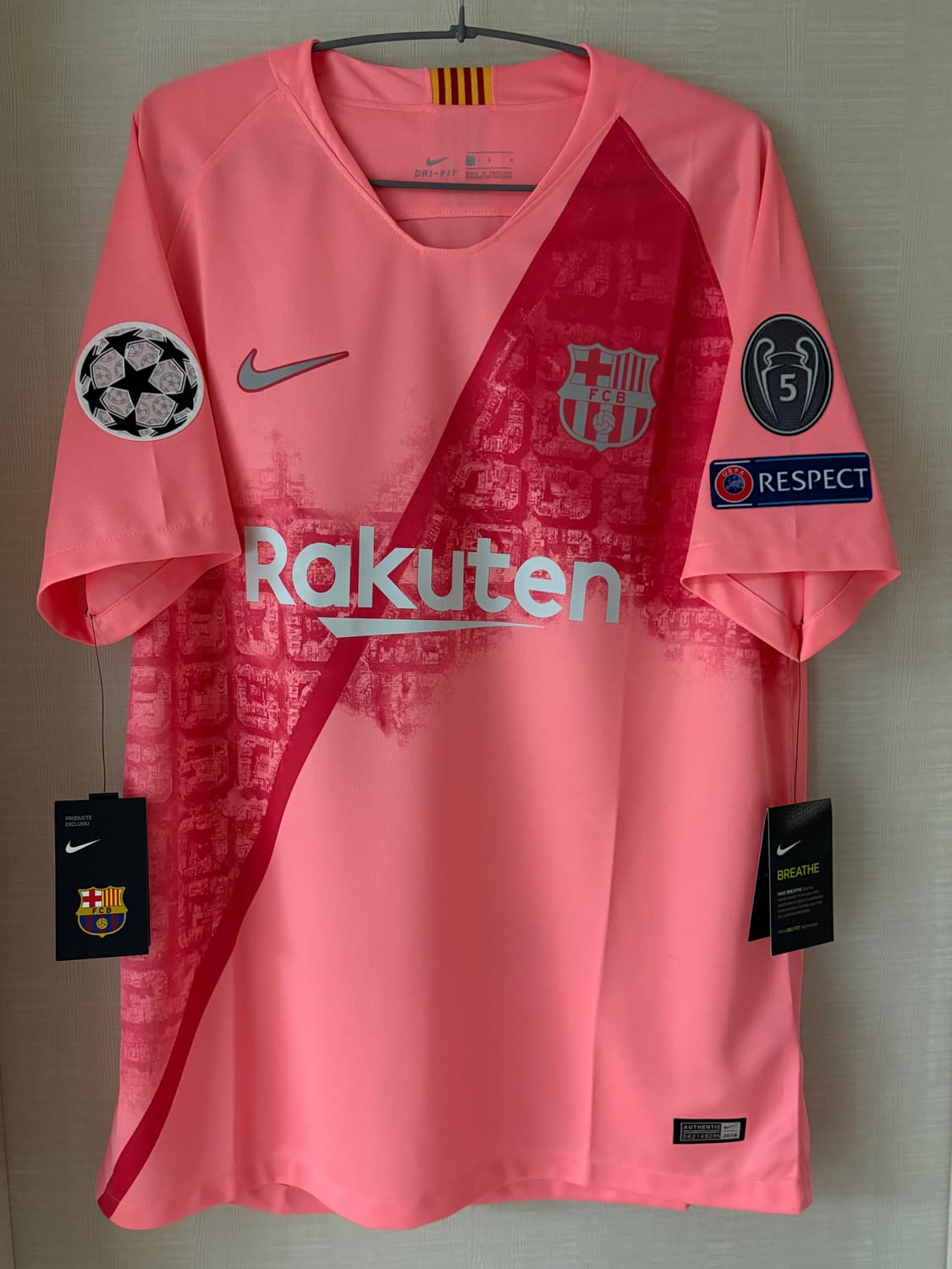 18-19 바르셀로나 써드 메시 유니폼 정품 새제품 상품이미지5