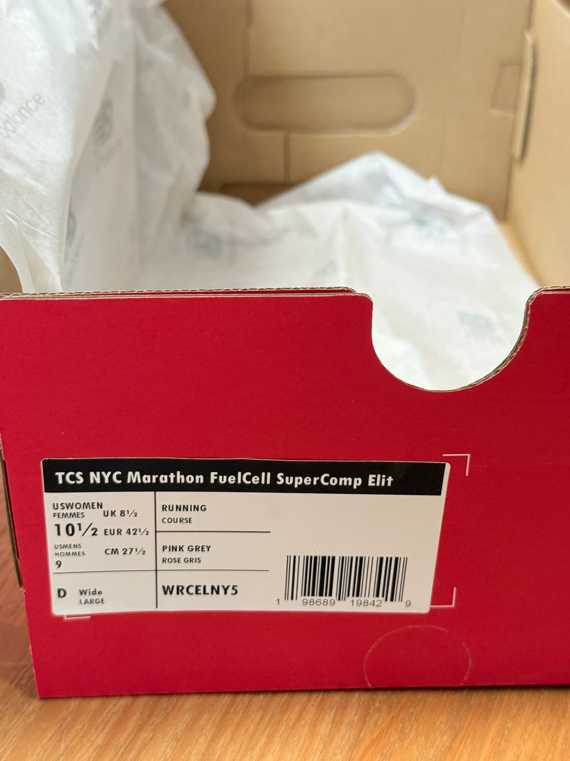 뉴발란스 sc엘리트 v5 뉴욕마라톤 W볼 10.5(275)사이즈 새제품 상품이미지4