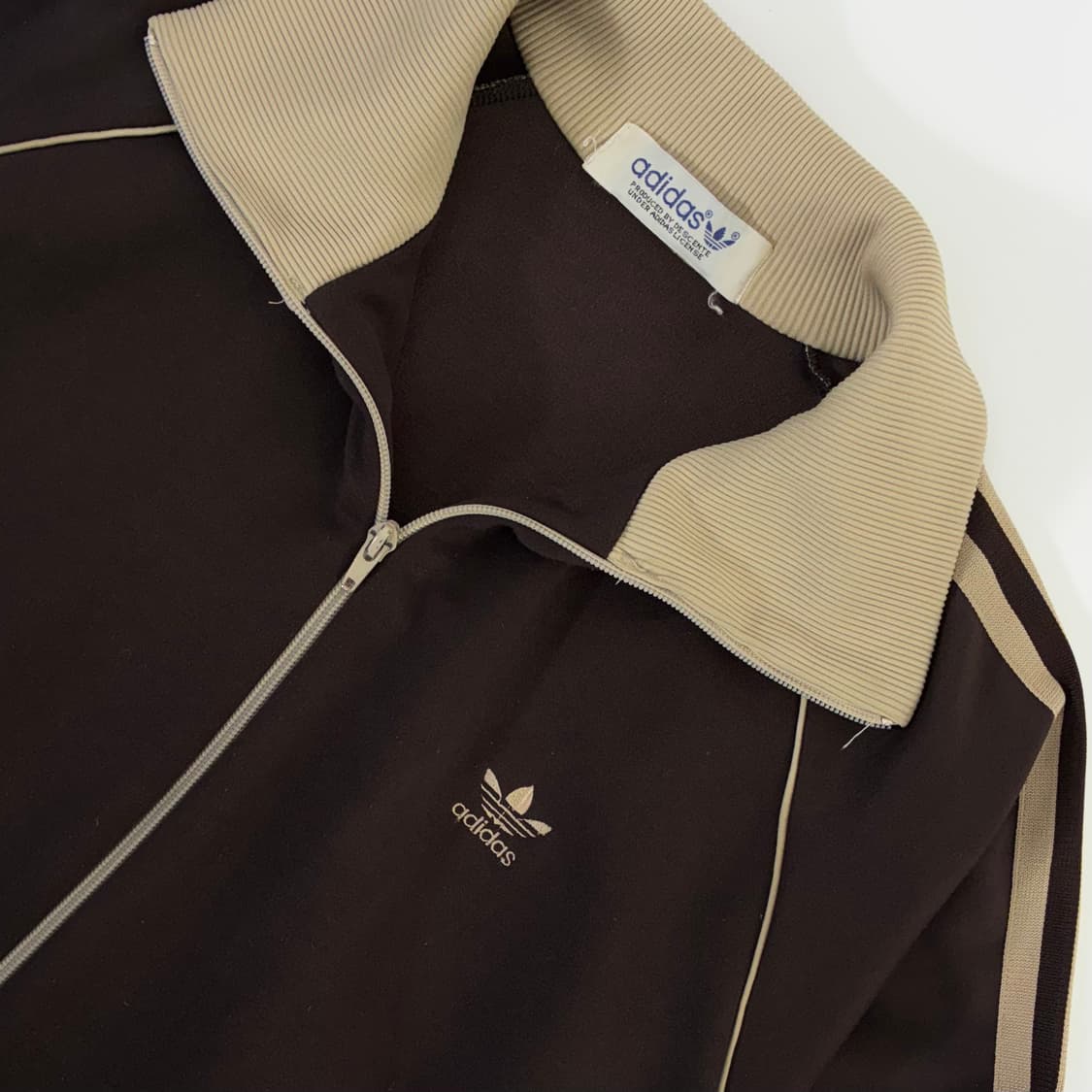 Adidas  아디다스 80,s 서독제 브라운 베이지 트랙 자켓  상품이미지3