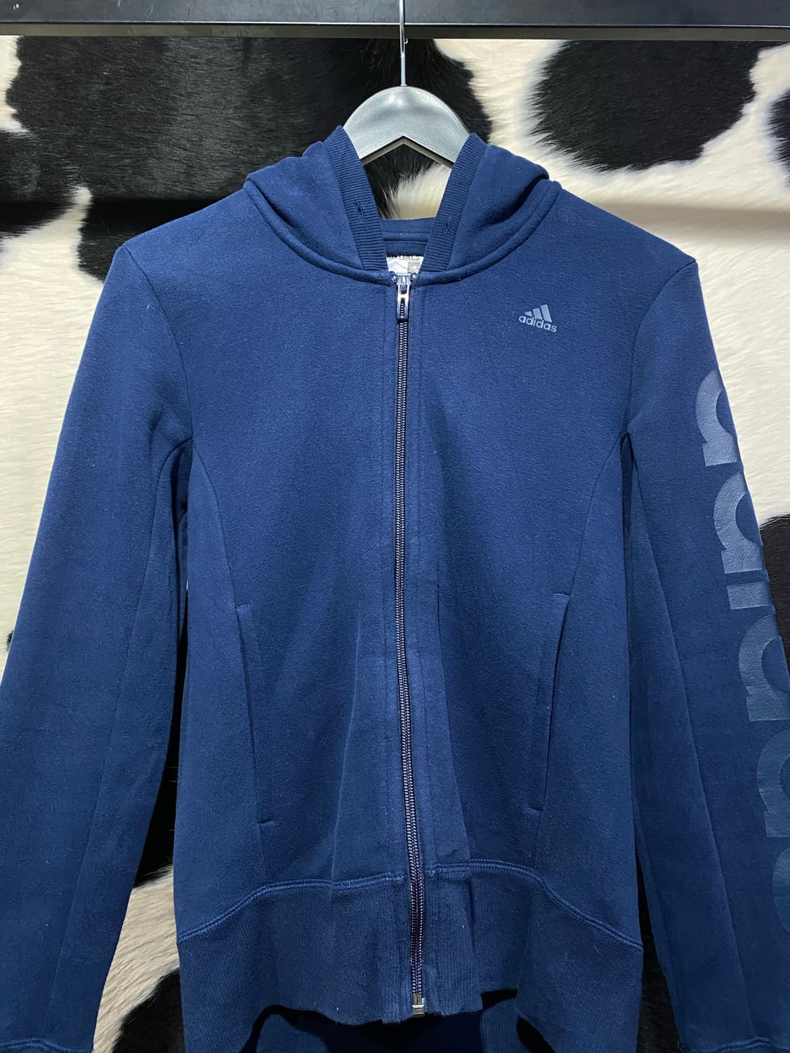 Adidas 레터링 디테일 후드집업 상품이미지3