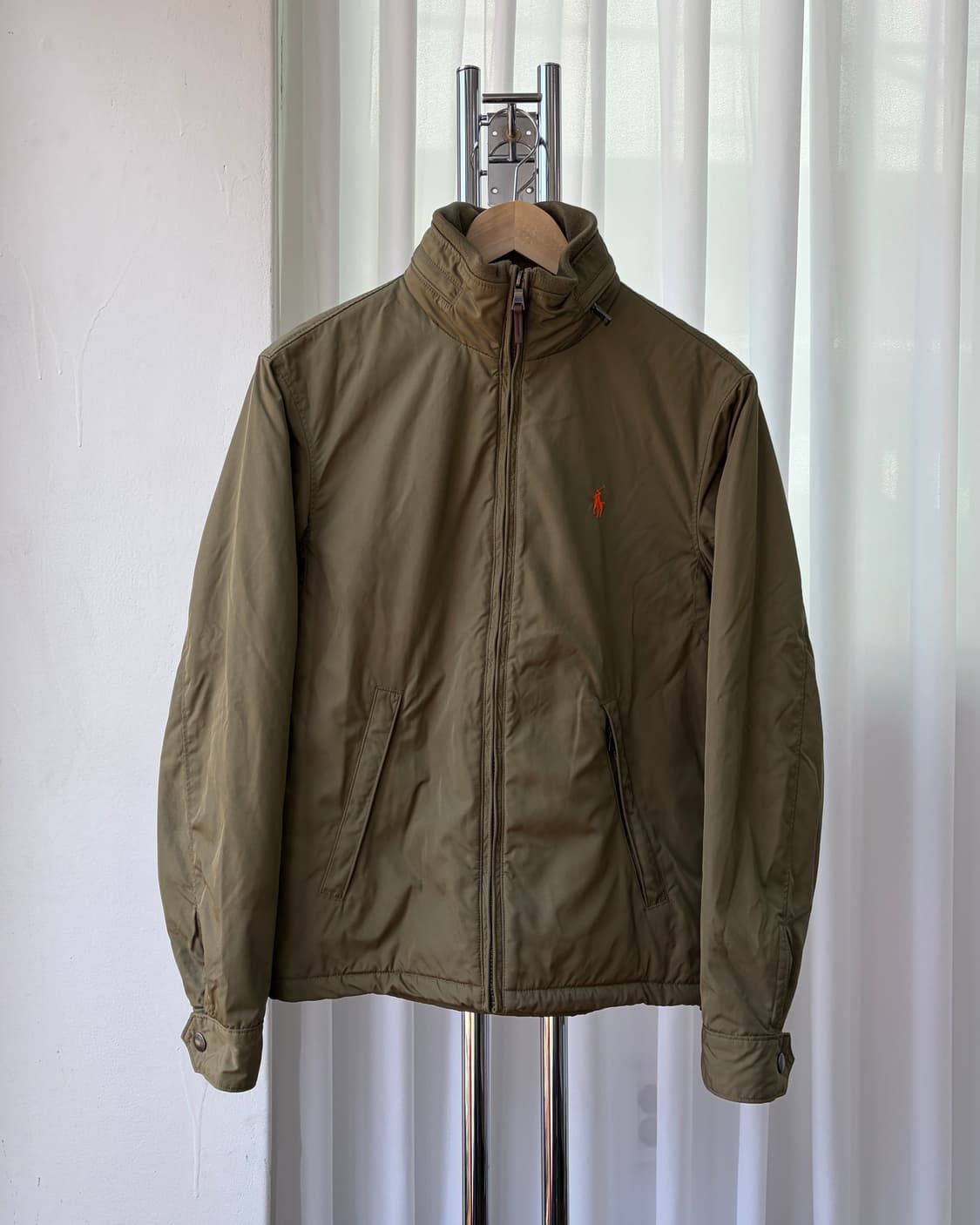 [XS]폴로 랄프로렌 폴리쉘 모크넥 바람막이 자켓 상품이미지1