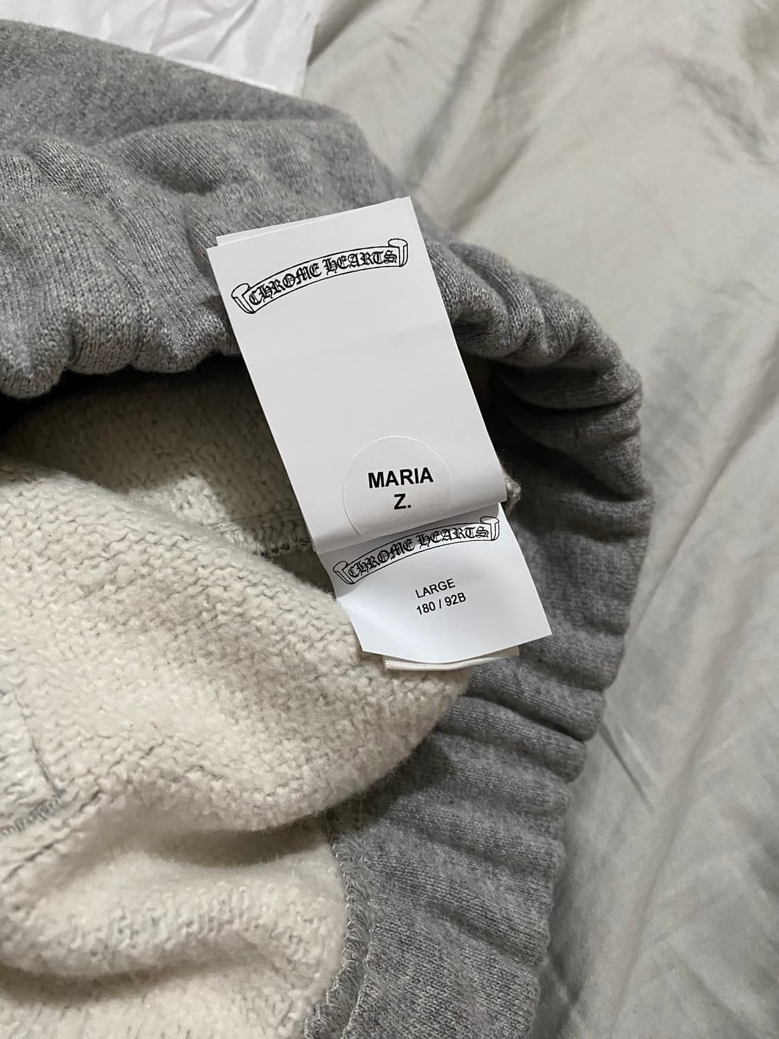 [L] 크롬하츠 트리플 크로스 레더 패치 페이퍼잼 스웨트  숏팬츠 반바지 상품이미지6