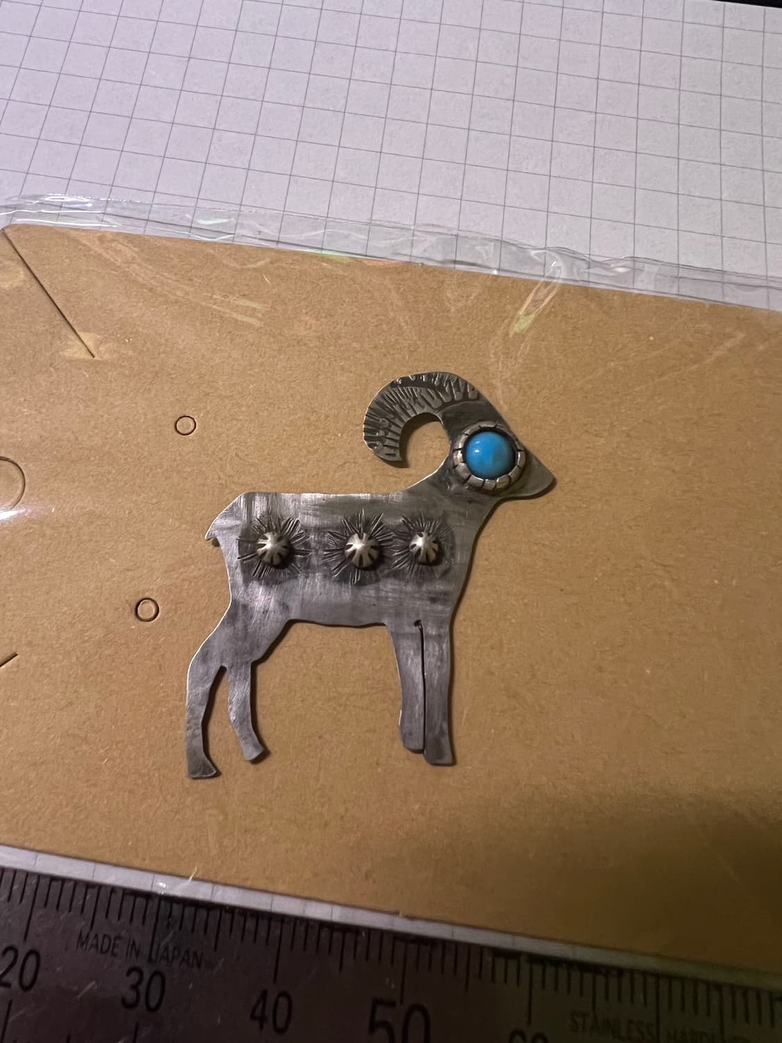 네이티브 아메리칸 쥬얼리 실버 925 핀벳지 브로치 상품이미지3