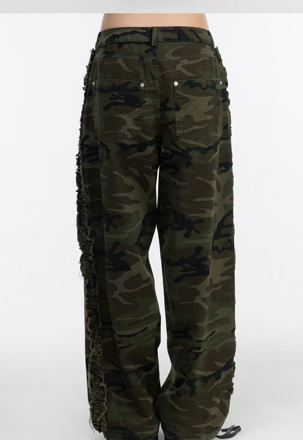 (OS)김미더영 코튼 프릴 카모 팬츠 상품이미지3