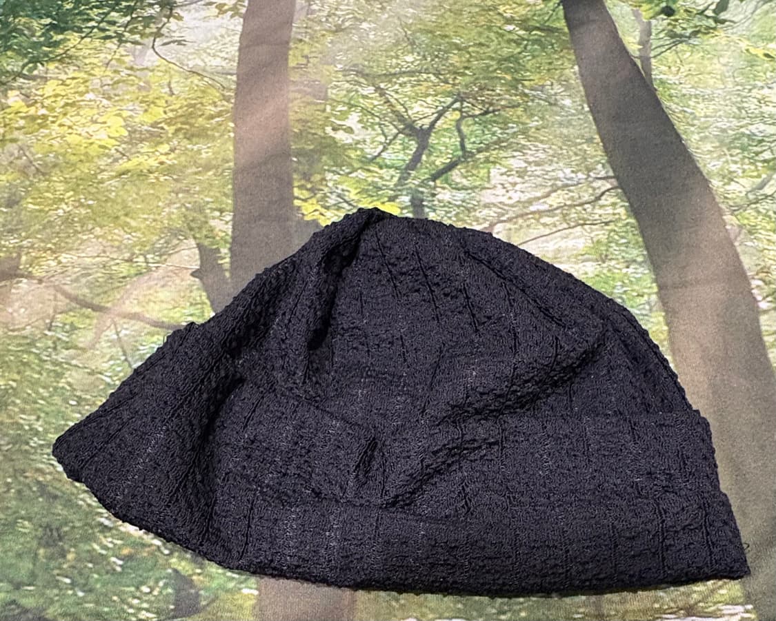 밀로우먼 심볼 레이스 비니 블랙 상품이미지4