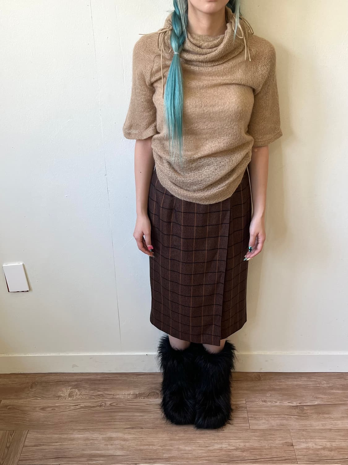 llMK 시스루 모헤어 터틀넥  상품이미지7