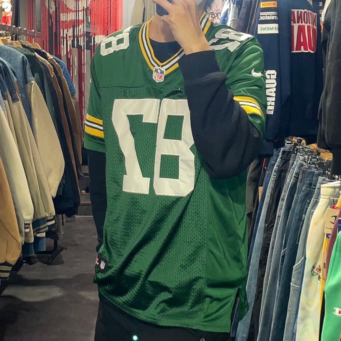 [IM] NFL X NIKE 그린 No.87 NELSON 반팔져지 상품이미지4