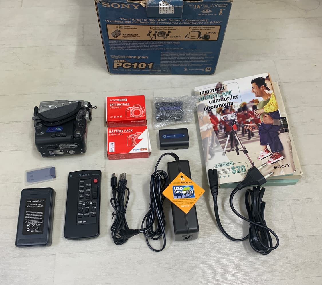 소니 빈티지 캠코더 DCR-PC101 박스 풀구성 상품이미지8