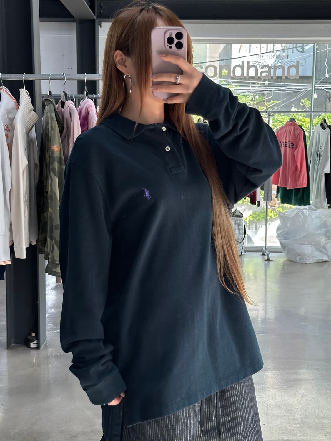 폴로랄프로렌 커스텀핏 버튼 슬릿 Pk 반팔티 상품이미지2