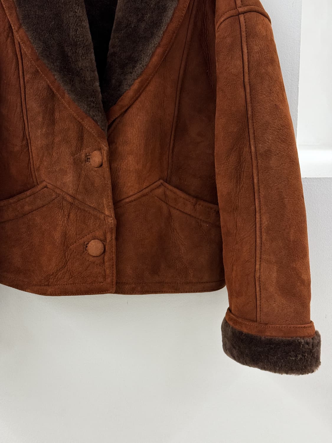 Vintage suede mouton jacket 상품이미지3